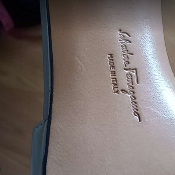 Salvatore Ferragamo Open Toe Strap Heels Sz 10.5 - Picture 12 of 12